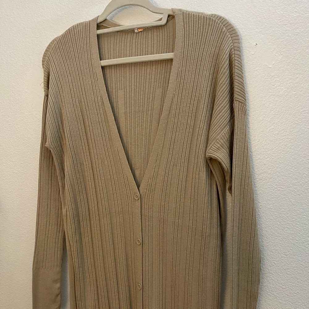 NWT Free People Women’s Skylight Cardi in Morning Oat Sz Medium/Small  *77 - Picture 4 of 7